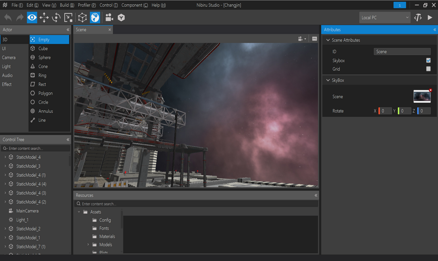 Nibiru Creator is based on Nibiru Studio, a self-developed 3D engine.