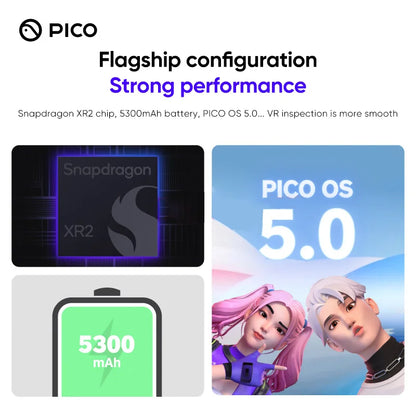 100% Original Pico 4 VR Headset All-In-One Virtual Reality Headset Pico4 3D VR Glasses 4K+ Display For Metaverse & Stream Gaming