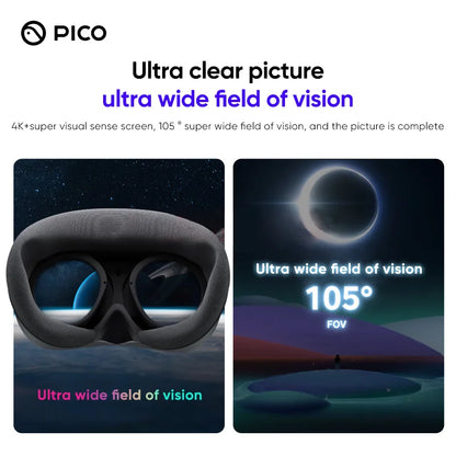 100% Original Pico 4 VR Headset All-In-One Virtual Reality Headset Pico4 3D VR Glasses 4K+ Display For Metaverse & Stream Gaming